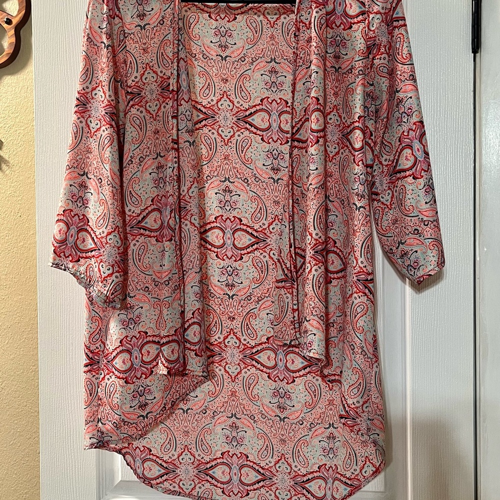 Charlotte Russe Multi Color Paisley Tunic